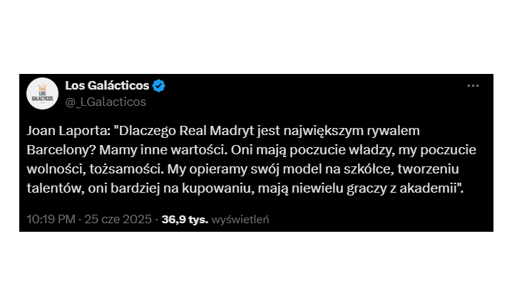 Joan Laporta UDERZA w Real Madryt! ''MAMY INNE WARTOŚĆI, ONI...''